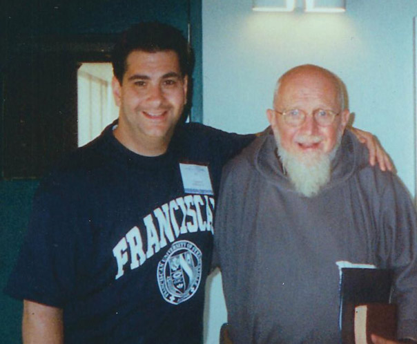 Ty with Fr. Benedict Groeschel, O.F.M. at Franciscan University